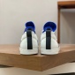 Replica Blublonc White/Blue Laced Zip Sneaker
