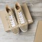 Replica Christian Louboutin Sneaker Lou Spikes Flat