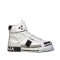 Replica DG Sneaker Calfskin 2.Zero custom High in White