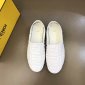Replica Fendi Dress Shoe leather loafers in White