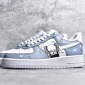 Replica Custom X Kaws Nɪke Air Force 1 Low Blue White Retro Casual - Etsy