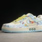 Replica Nike Air Force back 1 07 Low Beige Light Blue Lemon Yellow