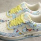 Replica Nike Air Force back 1 07 Low Beige Light Blue Lemon Yellow