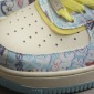 Replica Nike Air Force back 1 07 Low Beige Light Blue Lemon Yellow