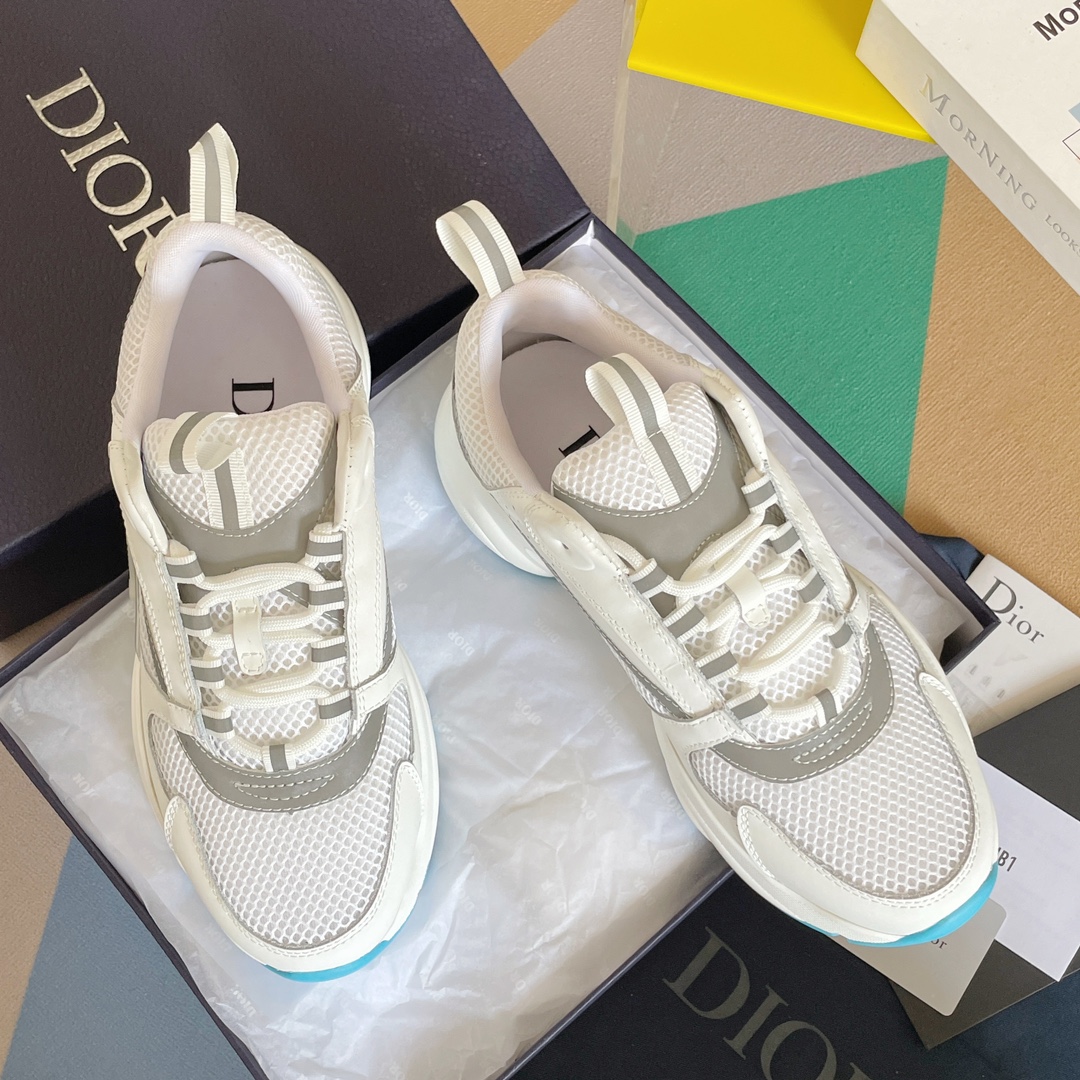 Dior B22 Reflective Trainers (Pink/Blue/White) – YIODesigner