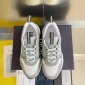 Replica Dior Men B22 Sneaker White and Blue Technical Mesh and Gray Calfskin