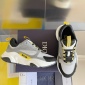 Replica Men's Christian Dior B22 Sneaker Grey/Beige/yellow