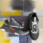 Replica Leather low trainers Dior Homme Black size 43 EU in Leather - 33244947