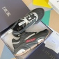 Replica Leather low trainers Dior Homme Black