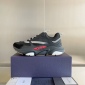 Replica Leather low trainers Dior Homme Black
