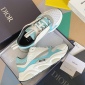 Replica Dior White And Blue B22 Sneakers