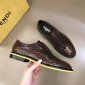 Replica Fendi Dress Shoe leather loafers in Red