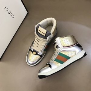 Gucci Sneaker Screener High in Sliver