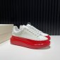 Replica Alexander McQueen Sneaker Oversized in Red Heel