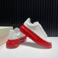 Replica Alexander McQueen Sneaker Oversized in Red Heel