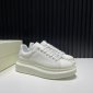 Replica Alexander McQueen Sneaker Oversized in White Heel