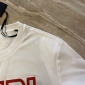 Replica Authentic New Fendi Roma Logo Printed Short Sleeve T-shirt