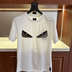 Vintage Men Polo T-Shirt FF White Short Sleeve Unisex
