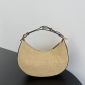 Replica Fendi Logo Plaque Small Hobo Shoulder Bag in Metallic | Lyst