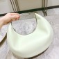 Replica Giorgio Armani - Small La Prima Hobo Bag In Palmellato Leather, 100% Bovine leather, Silk white, Size: OneSize