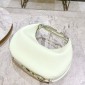 Replica Giorgio Armani - Small La Prima Hobo Bag In Palmellato Leather, 100% Bovine leather, Silk white, Size: OneSize