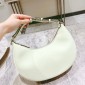 Replica Women's Shoulder Bag in Leather color Milk - Belcanto line BSH169