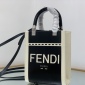 Replica Fendi Sunshine Mini Patent Tote in Black | Lyst