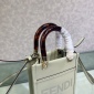 Replica Sunshine Mini Tote Bag White Leather FENDI Shoulder Bag