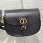 Replica Medium Dior Bobby Bag Black Box Calfskin