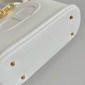 Replica CD Signature Oval Camera Bag Latte Calfskin with Embossed CD Signature | DIOR