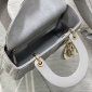 Replica Dior Grey Cannage Leather Medium Lady Dior Tote