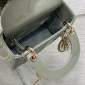 Replica Mini Lady Dior Bag Sage Green Patent Cannage Calfskin