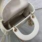 Replica Mini Lady Dior Bag Latte Cannage Lambskin