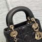 Replica DIOR - Mini Lady Bag Black Cannage Lambskin