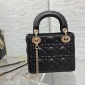 Replica DIOR - Mini Lady Bag Black Cannage Lambskin