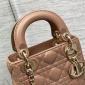 Replica Lady Dior Micro Bag Rose Des Vents Cannage Lambskin