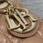 Replica Lady Dior Micro Bag Rose Des Vents Cannage Lambskin