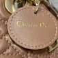 Replica Lady Dior Micro Bag Rose Des Vents Cannage Lambskin