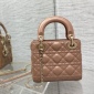 Replica Lady Dior Micro Bag Rose Des Vents Cannage Lambskin