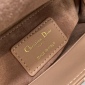 Replica Lady Dior Micro Bag Rose Des Vents Cannage Lambskin