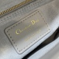 Replica DIOR - Small Lady My Abc Bag Steel Gray Cannage Lambskin