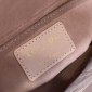 Replica Authenticated Used Christian Dior MY ABC Dior My Lady Canage Leather Handbag Pink Beige, Adult Unisex, Size: (HxWxD): 17.5cm x 20cm x 8.5cm / 6.88'' x