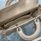 Replica Small Lady D-Joy Bag Sand Pink Patent Cannage Calfskin