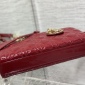 Replica DIOR - Medium Lady Bag Cherry Red Patent Cannage Calfskin