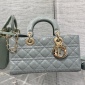 Replica Lady D-Joy Micro Bag Placid Blue Cannage Lambskin