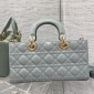 Replica Lady D-Joy Micro Bag Placid Blue Cannage Lambskin