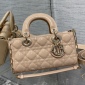 Replica Small Lady D-Joy Bag Sand Pink Patent Cannage Calfskin