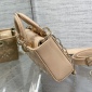 Replica Small Lady D-Joy Bag Sand Pink Patent Cannage Calfskin