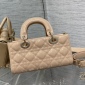 Replica Small Lady D-Joy Bag Sand Pink Patent Cannage Calfskin