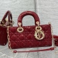 Replica Christian Dior Lady Dior Bag Cannage Quilt Patent Small